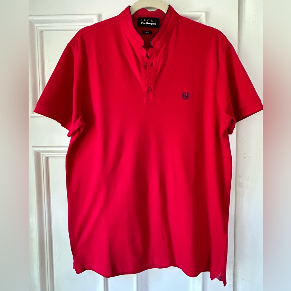 The Kooples Classic fit polo in red.